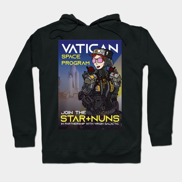 Vatican space program, nasa for nuns. Hoodie by JJadx